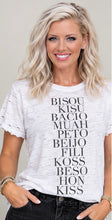 Load image into Gallery viewer, Amour Vogue Multi Kiss Tee