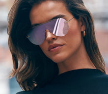 Load image into Gallery viewer, Diff - Imani - GOLD + CHERRY BLOSSOM MIRROR SUNGLASSES