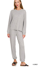 Load image into Gallery viewer, ZENANA - SOFT HACCI LONG SLEEVE ROUND NECK TEE & JOGGERS SET - Multiple Colors