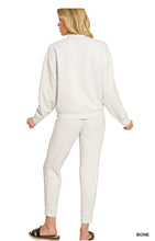 Load image into Gallery viewer, ZENANA - SCUBA MOCK NECK PULLOVER & PINTUCK JOGGERS SET - Multiple Colors