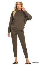 Load image into Gallery viewer, ZENANA - SCUBA MOCK NECK PULLOVER & PINTUCK JOGGERS SET - Multiple Colors