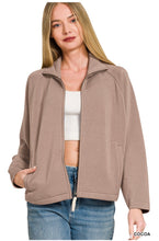 Load image into Gallery viewer, ZENANA -PREMIUM SCUBA FULL ZIP JACKET - Multiple Colors