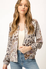 Load image into Gallery viewer, Leopard Bomber Jacket