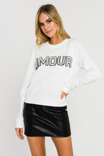 Load image into Gallery viewer, AMOUR Sweatshirt-White - FINAL SALE