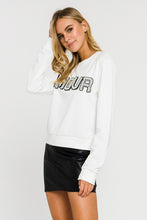 Load image into Gallery viewer, AMOUR Sweatshirt-White - FINAL SALE