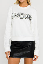 Load image into Gallery viewer, AMOUR Sweatshirt-White - FINAL SALE