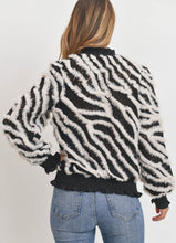 Load image into Gallery viewer, Sweet Rain - Textured Zebra Sweater - FINAL SALE