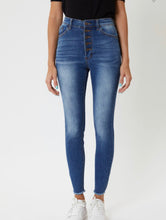 Load image into Gallery viewer, High Rise Button Fly Skinny Jeans