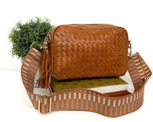 Load image into Gallery viewer, Woven Willow Camera Crossbody Bag