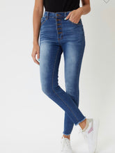 Load image into Gallery viewer, High Rise Button Fly Skinny Jeans