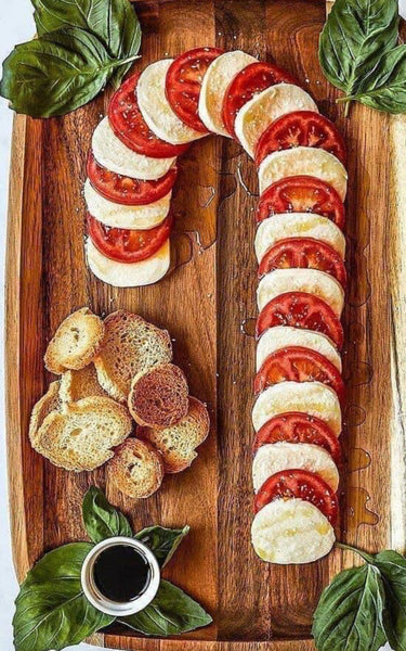 Candy Cane Caprese Salad