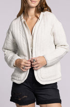 Load image into Gallery viewer, Thread &amp; Supply Joplin Quilted Cotton Tie Front Jacket
