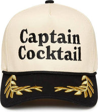 Load image into Gallery viewer, Captain Cocktail - Black/Beige (nautical) Hat
