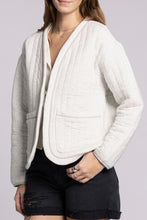 Load image into Gallery viewer, Thread &amp; Supply Joplin Quilted Cotton Tie Front Jacket
