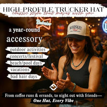 Load image into Gallery viewer, Whiskey Bent Hell Bound Hat - Black/Beige
