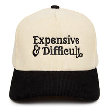 Load image into Gallery viewer, Expensive &amp; Difficult - Black/Tan Corduroy Hat
