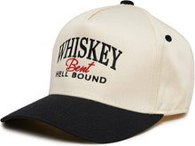 Load image into Gallery viewer, Whiskey Bent Hell Bound Hat - Black/Beige
