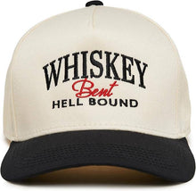 Load image into Gallery viewer, Whiskey Bent Hell Bound Hat - Black/Beige
