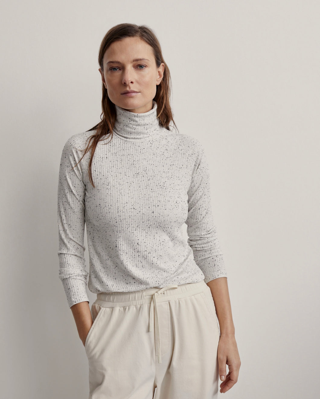 Varley Roya Roll Neck Long Sleeve Tee