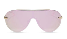 Load image into Gallery viewer, Diff - Imani - GOLD + CHERRY BLOSSOM MIRROR SUNGLASSES
