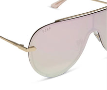 Load image into Gallery viewer, Diff - Imani - GOLD + CHERRY BLOSSOM MIRROR SUNGLASSES
