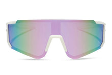 Load image into Gallery viewer, DIFF - HEAT - MATTE COURTSIDE IVORY + LAVENDER MIRROR + POLARIZED SUNGLASSES
