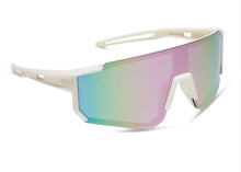 Load image into Gallery viewer, DIFF - HEAT - MATTE COURTSIDE IVORY + LAVENDER MIRROR + POLARIZED SUNGLASSES
