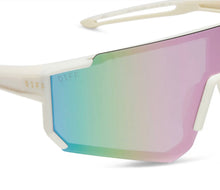 Load image into Gallery viewer, DIFF - HEAT - MATTE COURTSIDE IVORY + LAVENDER MIRROR + POLARIZED SUNGLASSES
