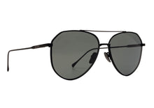 Load image into Gallery viewer, DIFF - DASH - MATTE BLACK + SOLID GREY + POLARIZED SUNGLASSES
