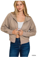 Load image into Gallery viewer, ZENANA -SOFT SCUBA FULL ZIP JACKET - Multiple Colors
