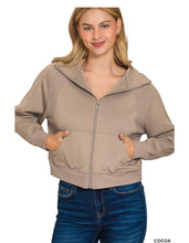 Load image into Gallery viewer, ZENANA -SOFT SCUBA FULL ZIP JACKET - Multiple Colors
