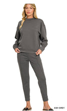Load image into Gallery viewer, ZENANA - SCUBA MOCK NECK PULLOVER &amp; PINTUCK JOGGERS SET - Multiple Colors
