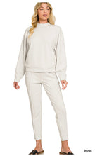 Load image into Gallery viewer, ZENANA - SCUBA MOCK NECK PULLOVER &amp; PINTUCK JOGGERS SET - Multiple Colors
