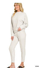 Load image into Gallery viewer, ZENANA - SCUBA MOCK NECK PULLOVER &amp; PINTUCK JOGGERS SET - Multiple Colors
