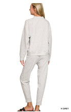 Load image into Gallery viewer, ZENANA - SCUBA MOCK NECK PULLOVER &amp; PINTUCK JOGGERS SET - Multiple Colors
