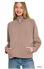 Load image into Gallery viewer, ZENANA -PREMIUM SCUBA FULL ZIP JACKET - Multiple Colors
