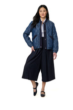 Load image into Gallery viewer, Bernardo - Weekender Quilted Denim Bomber

