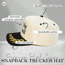 Load image into Gallery viewer, Captain Cocktail - Black/Beige (nautical) Hat
