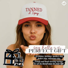 Load image into Gallery viewer, Tanned &amp; Tipsy - Red/White
