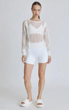 Load image into Gallery viewer, LACE UP SWEATSHIRT - Blanc Noir
