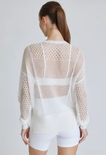 Load image into Gallery viewer, LACE UP SWEATSHIRT - Blanc Noir
