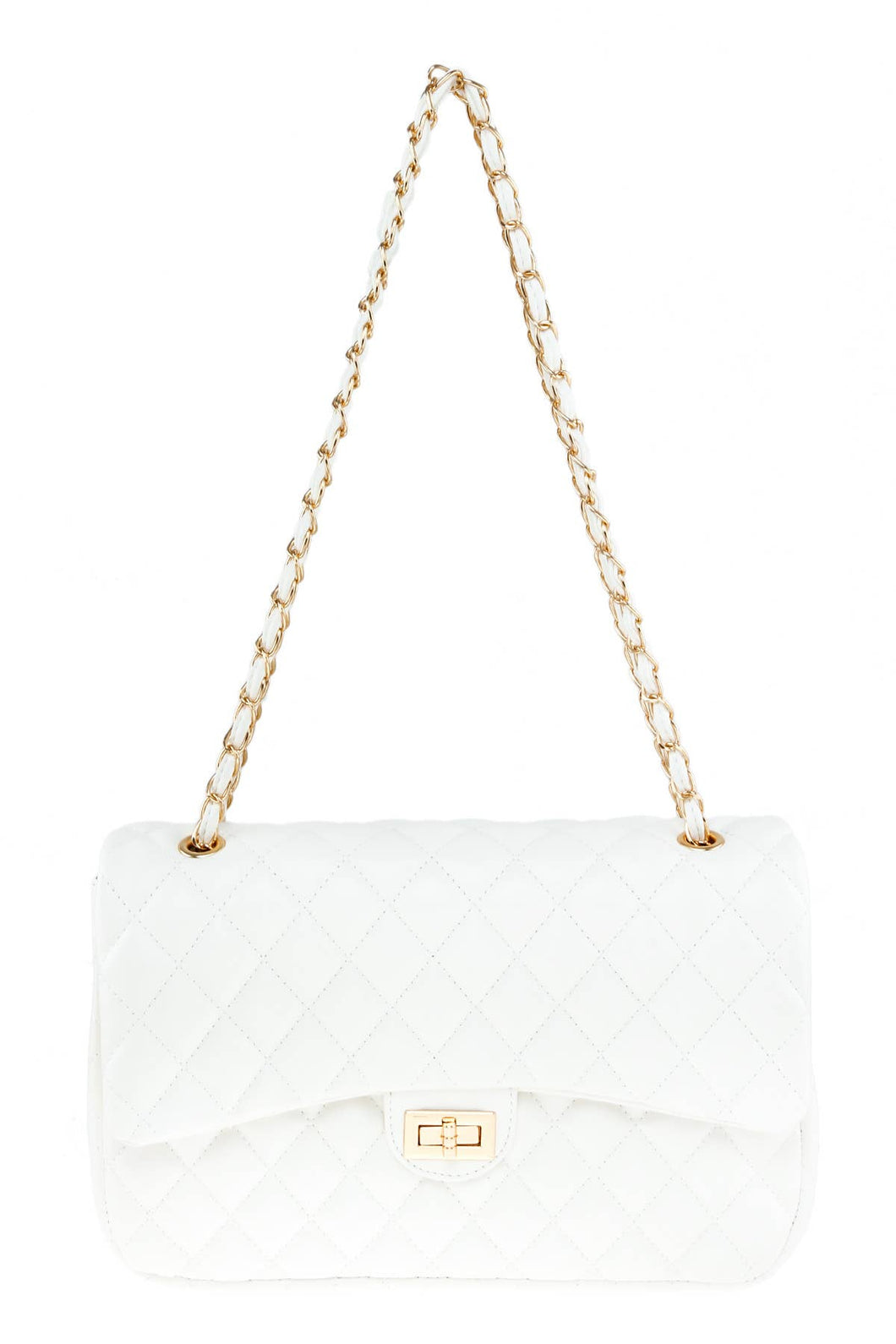 Large Diamond Quilted Crossbody Bag