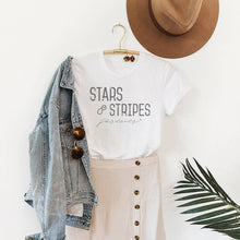 Load image into Gallery viewer, Patriotic - Stars and Stripes Graphic T-Shirt
