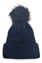 Load image into Gallery viewer, Pompom Crochet Glitter Beanies
