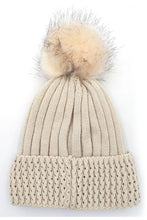 Load image into Gallery viewer, Pompom Crochet Glitter Beanies
