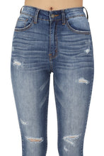 Load image into Gallery viewer, Nature Denim - High Waist Skinny Light Destruction
