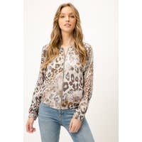 Load image into Gallery viewer, Leopard Bomber Jacket
