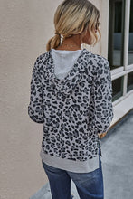 Load image into Gallery viewer, Leopard Long Sleeve Loose Hoodie
