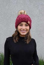 Load image into Gallery viewer, Maroon Fleece Lined Hat
