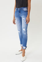 Load image into Gallery viewer, KanCan - Mid Rise Distressed Ankle Skinny Jeans
